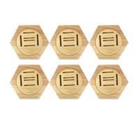 Ujjdwiurgh Présentoir à Médailles Mural Hexagonal en Bois, Décoration Murale pour