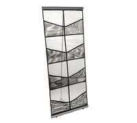 Ujjdwiurgh Présentoir de Brochures Vertical Présentoir de Brochures en Grille Présentoir de Brochures Portable pour Salons Professionnels et Magasins de Détail