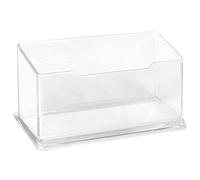 Ujjdwiurgh Présentoir de bureau transparent en plastique acrylique pour cartes de visite