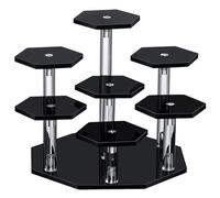 Ujjdwiurgh Présentoir en acrylique à 7 niveaux pour parfums, cupcakes, objets de collection