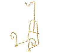 Ujjdwiurgh Présentoir pour Service à Thé, Présentoir pour Tasses et Soucoupes en Métal Doré, 1 Pièce