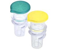 Ujjdwiurgh Presse-Agrumes, 2 Pièces Design à Vis, Extracteur de Jus avec Filtre Intégré, Presse-Citron Portable avec Couvercle.