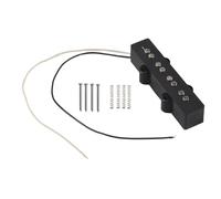 Ujjdwiurgh Pro Type De Pont Mini Silencieux Ouvert Type Électrique pour Style Jazz À 4 Cordes, Noir 92X18.3Mm