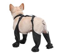 Ujjdwiurgh Protecteurs Imperméables et Anti-Salissures pour Pattes de Chien avec Bretelles, Chaussons de Pluie Antidérapants pour Chien pour l'hiver, la Neige et L'Extérieur S