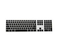 Ujjdwiurgh Protection fine en silicone pour clavier avec pavé numérique Noir