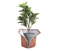 Ujjdwiurgh Protection thermique pour pot de fleurs avec fermeture éclair et cordon de serrage 65 x 70 cm