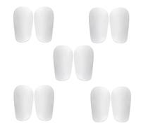 Ujjdwiurgh Protège-Tibias de Football Résistants à l'usure, Mini 5 Pièces Blancs, Coussinets D'Entraînement Absorbant Les Chocs