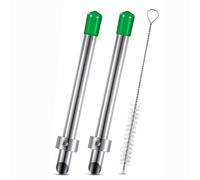 Ujjdwiurgh Puncheur de Trou de Paille pour Couvercles en Plastique 2 Pack, en Acier Inoxydable à la Limonade Tasse D'Outil de Passage