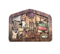 Ujjdwiurgh Puzzle de la Nativité Statue de Jésus en Bois avec Motif Brûlé en Bois pour Adultes et Enfants, Haute Qualité, Facile à Utiliser - Grand