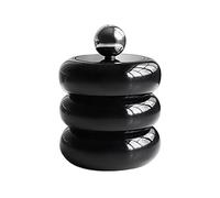 Ujjdwiurgh Qtip Support Distributeur Résine Coton-Tige Distributeur Bureau Pots Salle de Bain Style Nordique Salle de Bain Bidon Stockage A