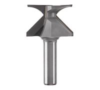 Ujjdwiurgh R18/R30 1/2 Pouces Tige de Routeur à Bois Fraises à Double Cannelure Fraise pour Outils à Main en Bois D