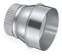 Ujjdwiurgh Raccord de Tuyau en Acier Galvanisé Rond Cranté, Coupleur Réducteur Augmentateur de 5 Pouces à 4 Pouces, Adaptateur D'Insertion de Conduit D'Air.