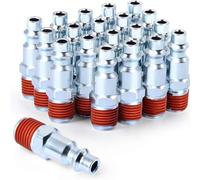 Ujjdwiurgh Raccord Pneumatique Mâle à Filetage Externe de 1/4 Pouce Style US (20 Pièces)