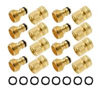 Ujjdwiurgh Raccord rapide pour tuyau d'arrosage, filetage GHT mâle et femelle, accessoires de connexion rapide de jardin