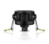 Ujjdwiurgh Raccords fourre-tout IBC de 275 100 litres - Adaptateur de vidange de réservoir - Verrou à came de 5,1 cm x filetage mâle de 1,9 cm - Pour conteneurs fourre-tout IBC et raccords de tuyau