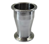 Ujjdwiurgh Raccords Réducteurs Concentriques Sanitaires à Trois Pinces, Mandrin en Acier Inoxydable 304, Raccords de Tuyaux Réducteurs à Dégagement