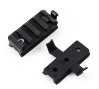 Ujjdwiurgh Rail de Plomb en Nylon pour Casque, Clip de Lampe de Poche, Curseur Universel pour Casque, Accessoires de 20mm, Clip de Lampe de Poche, 1 Paire(A)