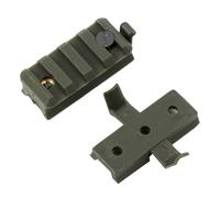 Ujjdwiurgh Rail de Plomb en Nylon pour Casque, Clip de Lampe de Poche, Curseur Universel pour Casque, Accessoires de 20mm, Clip de Lampe de Poche, 1 Paire(B)