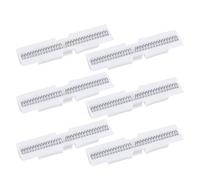 Ujjdwiurgh Rails Coulissants à Ressort pour Portes Pliantes (6 Pièces), Guide Coulissant pour Portes de Placard Pliantes pour Rail de Protection à Supérieur