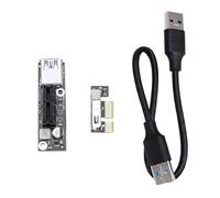 Ujjdwiurgh Rallonge PCI-E 1X vers 1X Câble USB 3.0 Compatible avec la Carte Mère pour AMD Emplacement PCI-E 3.0 X1 pour Mineur BTC Antminer Mining