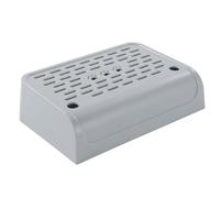 Ujjdwiurgh Rampe de litière pour chat avec fonction filtration, double couche autonettoyante pour chat avec rangement - Gris