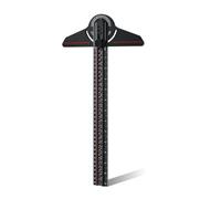 Ujjdwiurgh Rapporteur d'angle réglable en aluminium avec règle de travail du bois de 33 cm Noir