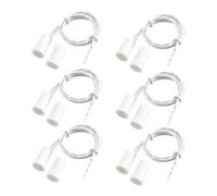 Ujjdwiurgh RC-33 NC Capteur de Contact de Porte de Fenêtre de Sécurité Filaire Encastré Alarme Interrupteur Encastré Magnétique Blanc - (6 Ensembles)