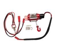 Ujjdwiurgh RC Treuil Simulé Automatique Câblé en Acier de Voiture en MéTal pour 1/10 RC Voiture de Chenille Axiale pour TRX4 SCX10 90046 D90