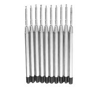 Ujjdwiurgh Recharge D'Encre Noire 10X pour Stylo à Bille, Pointe Fine Moyenne Commune pour le Style