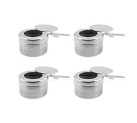 Ujjdwiurgh Réchaud à alcool vertical avec couvercle de sécurité pour buffets et événements de restauration, adaptabilité solide et liquide