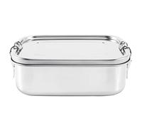 Ujjdwiurgh RéCipient de Nourriture de DéJeuner D'Acier Inoxydable avec des Agrafes de Serrure et éTanche, BoîTes à Bento de 800 Ml Contenant de DéJeuner - Va au Lave-Vaisselle