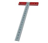 Ujjdwiurgh Règle Carrée en T pour le Travail Du Bois, Alliage D'Aluminium, Métal, Dessin, Artisanat, Outil de Dessin avec Échelle