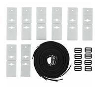 Ujjdwiurgh Règle de Piscine Kit de Fixation pour Enrouleur de Couverture Solaire Sangles de Serrage pour Couverture de Piscine pour Piscines Creusées