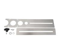 Ujjdwiurgh Règle multifonction en acier inoxydable et céramique pour localiser les trous de carrelage réglable à 360 degrés