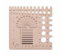 Ujjdwiurgh Règle pour aiguilles à tricoter, crochets et règle (calibre universel/règle C