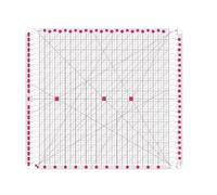 Ujjdwiurgh Règles Fendue - 12,5 X 12,5" pour le Quilting pour une Coupe Précise Du Tissu, Règles à Bandes pour la Couture.