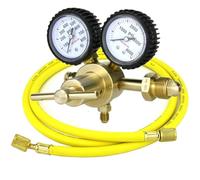 Ujjdwiurgh Régulateur D'Azote avec Tuyau de 60 Po pour Purge, Connexion D'Entrée CGA580 et Connexion de Sortie Évasée Mâle 1/4 Po