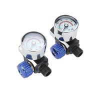 Ujjdwiurgh Régulateur de Pression D'Air pour Aérographe et Outils Pneumatiques 2 Pièces 1/4 Pouce