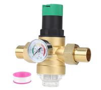 Ujjdwiurgh Régulateur de Pression D'Eau avec Manomètre et Filtre à Tamis 3/4 Pouces DN20 Régulateur de Pression