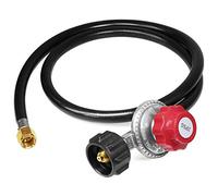 Ujjdwiurgh Régulateur Réglable À Au Propane 0-20 Psi Avec Tuyau 4 Pieds Qcc1 / Type1 - Convient Au Fumoir de La Friteuse À Dindon et Aux Appareils Ménagers