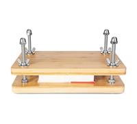 Ujjdwiurgh Reliure de Presse à Livres, Presse à Livres en Bois de Bambou, Kits de Presse à Reliure Portables pour Fournitures de Reliure