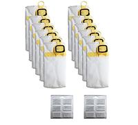Ujjdwiurgh Remplacement de Sac à PoussièRe D'Efficacité 12Pcs pour L'Aspirateur VK140 VK150-140