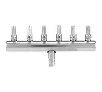 Ujjdwiurgh Répartiteur d'air pour aquarium - Valve de contrôle de l'air - Distributeur d'oxygène - 6 voies