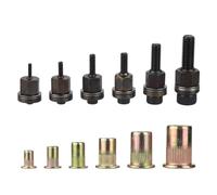 Ujjdwiurgh Rivet Écrou Outil Perceuse Adaptateur M3//M5/M6/M8/M10 Rivetage Manuel Fileté Électrique Manuel Sans Riveteuse