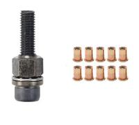 Ujjdwiurgh Rivet Manuel, Vis, Rivet, Écrou, Adaptateur pour Plaque D'Immatriculation en Métal, Installation Simple, 11 Pièces M10