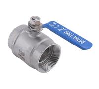 Ujjdwiurgh Robinet à boisseau sphérique filetage femelle 5,1 cm en acier inoxydable 304 plein port femelle robinet à boisseau sphérique 2 pouces DN50 1000 WOG