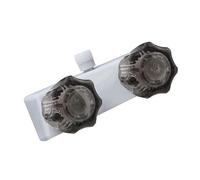 Ujjdwiurgh Robinet de douche de rechange pour camping-car de 10,2 cm avec double bouton fumé pour douche de salle de bain