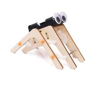 Ujjdwiurgh Robot Araignée Marchant en Bois Robot Araignée Bionique Bricolage Assembler Un Modèle Kit D'Expérimentation Scientifique et Technologique