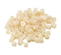 Ujjdwiurgh Rondelle d'espacement de cylindre en plastique 7 mm x 3,2 mm x 6 mm 100 pcs Ivoire