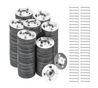 Ujjdwiurgh Rondelles de Fixation pour Panneaux de Mousse Vis et Rondelles pour Panneaux de Mousse pour une Installation Facile